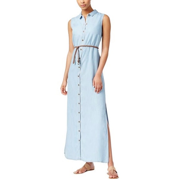 Kut From The Kloth Denim Chambray Maxi 